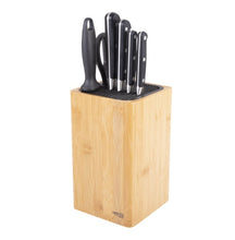 Square Universal Knife Block - Bamboo