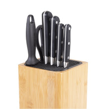 Square Universal Knife Block - Bamboo