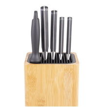 Square Universal Knife Block - Bamboo