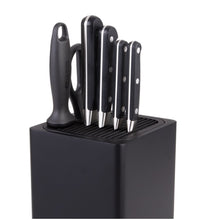 Square Universal Knife Block - Black Matte