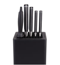 Square Universal Knife Block - Black Matte