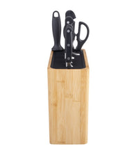 Rectangle Universal Knife Block - Bamboo