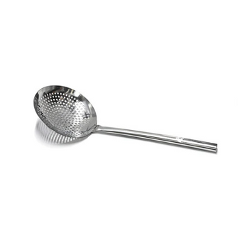 S/steel Perforated Skimmer 180mm with long handle