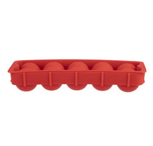 Round Silicone Ice Cube Tray - Red