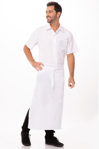 3/4 Bar Apron - White