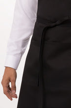 Bib Apron with Pocket - Black