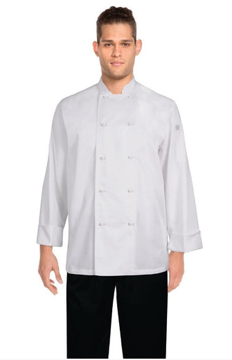 Chef Coat - White with Studs - S