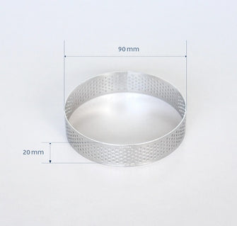 Perforated Tart Ring Round - 90mm