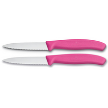 Victorinox Vegetable Paring Knife Pointed Serrated Pink