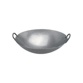 400mm Iron Wok with 2 Handles - 16 inch