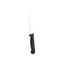 Steak Knifes Stainless Steel Black Handle Rounded Tip - set of 12