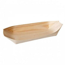 20cm Disposable Oval Boat Wooden pk50