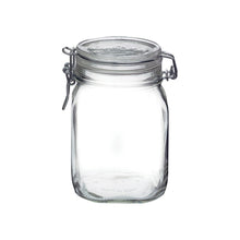 1L Fido Glass Jar with Clear Lid