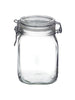 1L Fido Glass Jar with Clear Lid