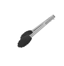 Utility Tong Silicone Head Black 180mm