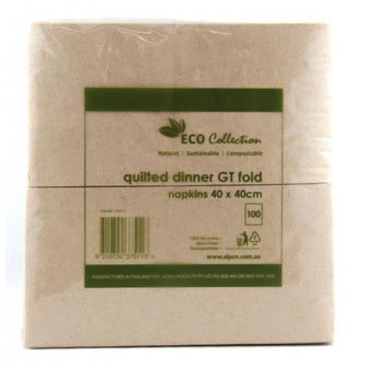 Quilted Dinner Napkin GT Fold Eco