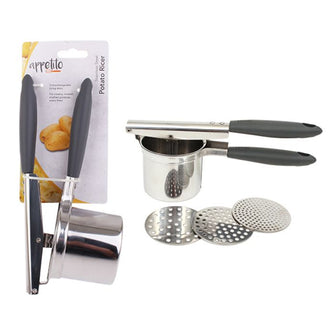 Stainless Steel Potato Ricer with 3 Disc