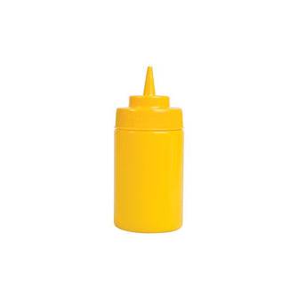 Yellow Wide Mouth Squeeze Bottle 360mL
