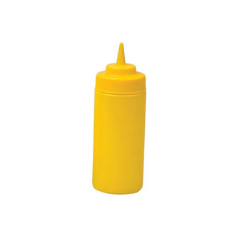 480mL Yellow Wide Mouth Squeeze Bottle