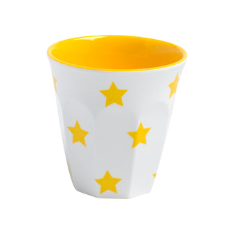 Espresso Cup Yellow Stars on White 200ml
