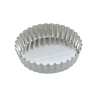 Deep Quiche Pan Fluted Round 100mm