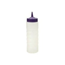 Purple Lid 750mL Clear Sauce Bottle
