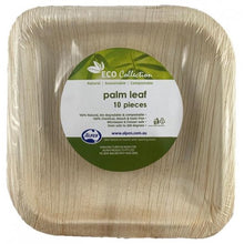 Palm Leaf Square Plate 6 Inch 10pk