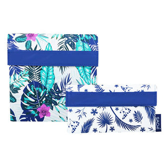 Sachi Reusable Sandwich and Snack Pockets Tropical Paradise set of 2