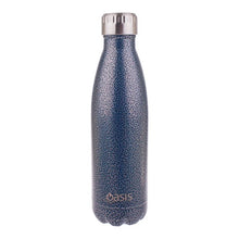 Oasis Insulated Drink Bottle 500mL Hammertone Blue