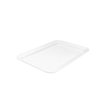 White Rectangular Platter with Wide Rim 450mm
