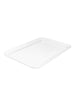 White Rectangular Platter with Wide Rim 450mm