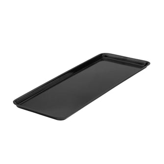 39 x 15 cm Black Rectangular Sandwich Cake Platter Small