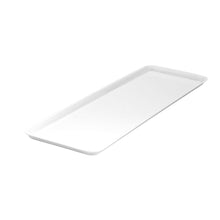 39 x 15 cm White Rectangular Sandwich Cake Platter Small