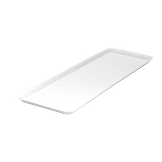 50 x 18 cm White Rectangular Sandwich Cake Platter Large