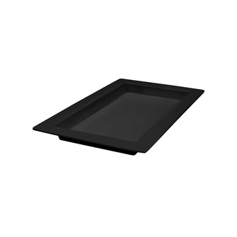 50 x 31 x 4 cm Black Rectangular Deep Platter