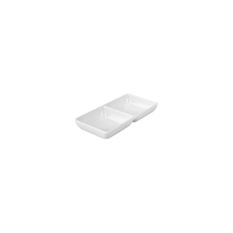 10 x 7.5 cm Divided Sauce Dish