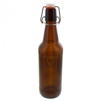 Amber Flip Top Bottle 500mL