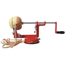 Apple Peeler Corer with Suction Base Red