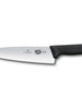 Victorinox Chefs Knife with Extra Broad Blade Black