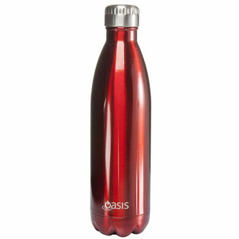 Oasis Stainless Steel Insulated Drink Bottle 750ml Red