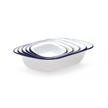 20cm Enamel Oblong Pie Dish Falcon Enamelware