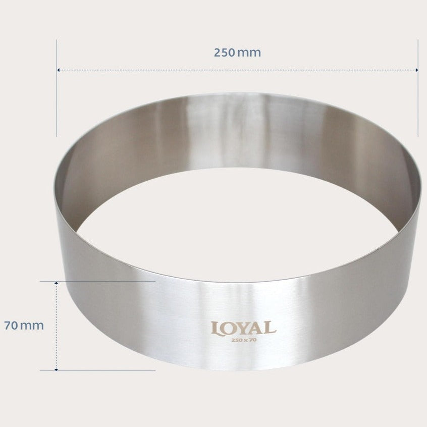 250mm Food Stacker Cake Ring - Crock and Pickle
