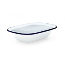 20cm Enamel Oblong Pie Dish Falcon Enamelware