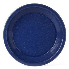 25cm Round Pie Plate Blue Falcon Enamelware