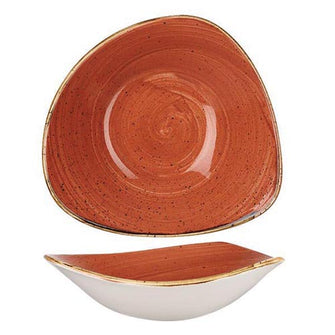 15.3cm Churchill Orange Bowl Triangular