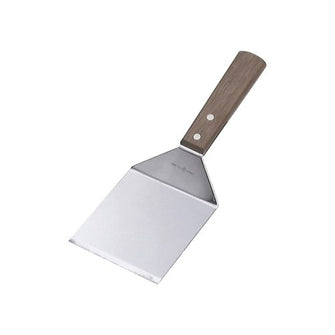 Wide Griddle Scraper Wood Handle Chef Inox