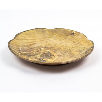 Wood Grain Round Plate 25cm